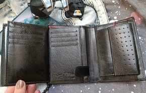Pánska čierna kožená peňaženka ❗ - 7