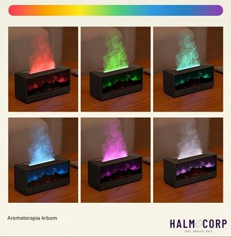 Zvlhčovač vzduchu v tvare krbu - 7