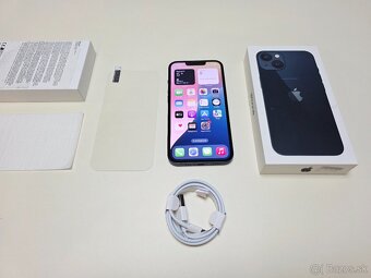 APPLE IPHONE 13 256GB MIDNIGHT ,ZDRVIE BATERKY 100% - 7