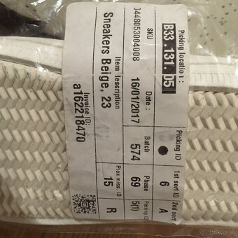 Predám H&M biele tenisky - sneakers č. 23 NOVE - 7