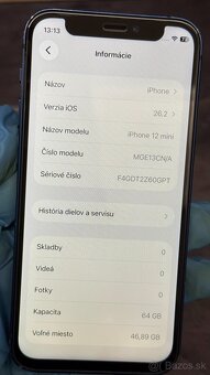 Apple iPhone 12 Mini 64 GB Blue / nová batéria - 7