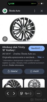 Predám, vymenim sadu ALU diskov Skoda Trinity R18 - 7