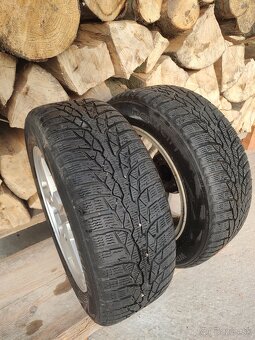 R15 Volvo – alu disky 5×108 + zimné Nokian WR D4 (195/60 R15 - 7