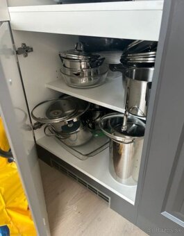 Nová šedá kuchyňská linka se spotřebiči,5648 - 7