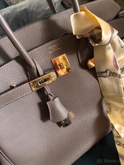 Nádherná nová Hermes birkin 30 taupe kabelka - 7