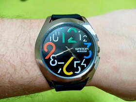 Dizajnové imidžové hodinky unisex, veľký farebný ciferník - 7