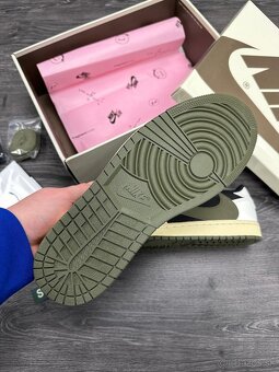 JORDAN 1 OG SP TRAVIS SCOTT REVERSE Olive tenisky - 7