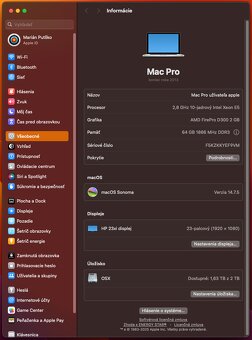MACPRO 10 JADRO XEON - 64 GB RAM - 2 TB SSD - 7