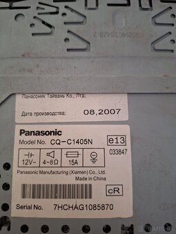Predm autoradio Panasonic - 7