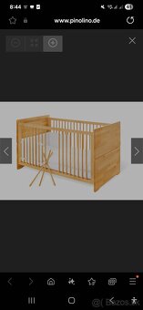 Detská drevená postieľka Pinolino 70×140 - 7