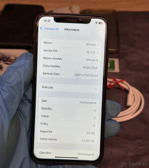 Apple iPhone X 64 GB Space Gray / nová batéria - 7