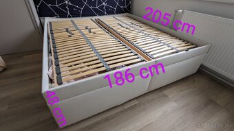Kontinentalna polohovacia manzelska postel - 7