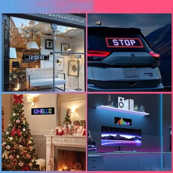 FLEXIBILNÝ PROGRAMOVATEĽNÝ REKLAMNÝ LED PANEL PÁS 60x12cm 5V - 7