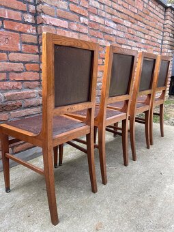 Masívne drevené stoličky – set 4 ks - 7