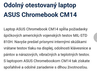 Predam notebook Asus Chromebook, nepouzivany, v krabici. - 7