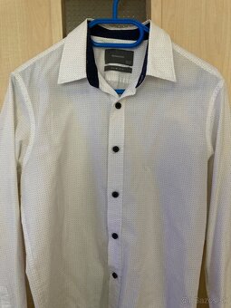 Nový pánsky slim oblek č.44+ košeľa zadarmo - 7