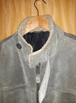 Mustang Kožená bunda zelená na zimu - 7