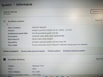 Predám Lenovo Thinkpad T14s Gen1/16GB RAM/512GB SSD/W11 PRO - 7