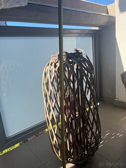 Svietnik, pruteny lampas na terasu/balkon ca 70cm vyska- vra - 7