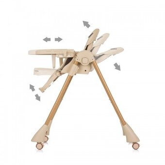 Polohovateľná detská jedálenská stolička - viac farieb - 7