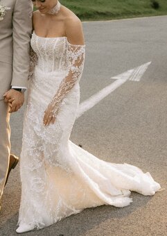 Predám svadobné šaty WONÁ Concept - 7