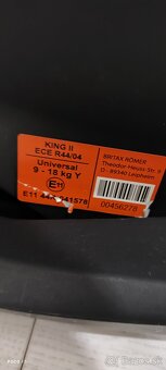 Autosedačka Britax Romer king Il ls - 7