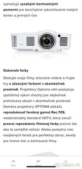Projektor OPTOMA Full 3D 1080p HDMI DLP - 7