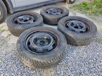Plechové disky 4x108r14 s celoročnými pneumatikami - 7