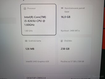 predám Lenovo thinkpad L490 / Intel core i5 / ssd / 16gb ram - 7