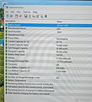 Lenovo ThinkPad T490 i5-8gen/16GB/256SSD silná 50WH batt - 7