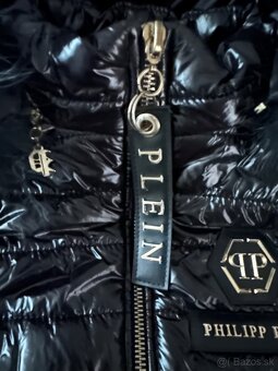 Čierna prešívaná vesta zn. Philipp Plein originál - 7