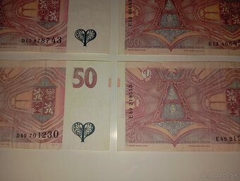 BANKOVKY 50 KČ, PĚKNÉ STAVY, SÉRIE D,E - 7