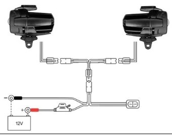 Prídavné svetlá na motorku/štvorkolku/kolobežku - 7