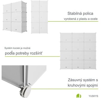Skrinka na topánky botník - ľúbovoľné zostavenie tvaru - 7