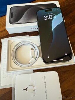Predám iPhone 15 Pro 256 GB Titanium Black – TOP stav - 7