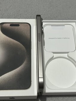 Predám Apple iphone 15 PRO 128GB Natural Titanium - 7