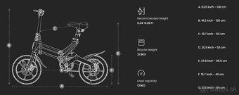 Predám elektrický bicykel DYU A16 – nový, zabalený_ - 7