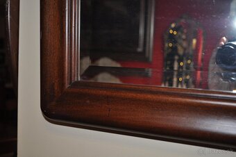 Starožitné zrkadlá-drevo dub - 7