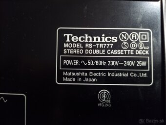 Technics cassette deck RS-TR 777 - 7