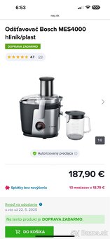 Odšťavovač Bosch MES4000 - 7