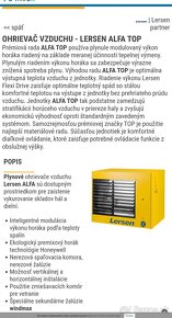 Plynový ohrievač Lersen Alfatop takmer nepouzivany - 7