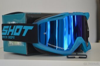 prilba helma okulare shot enduro modrá matná - 7