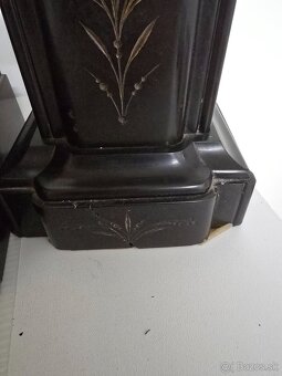 Krbove hodiny a svietniky bronz - 7