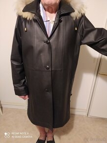 dámský dlouhý kabát s kapucí vel.XL (48-51) - 7