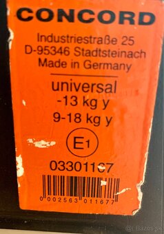 Autosedačka Concord 15-36 kg - 7