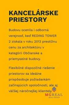 Reprezentatívne priestory 49m2, Reding Tower 2, Racianska ul - 7