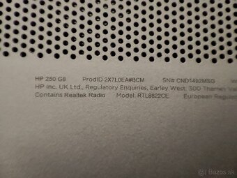Predám notebook HP250 16GB - 7