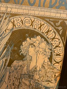 Alfonz Mucha krásne 4 secesné obrazy na stenu - 7