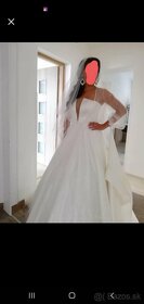 ❣❣❣❣❣❣❣❣❣❣❣Svadobne saty s trlblietavym plášťom Eva Lend - 7