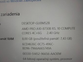 12" HP elitebook / 4-jadrový procesor / 8gb ram /256gb ssd - 7